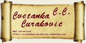 Cvetanka Curaković vizit kartica